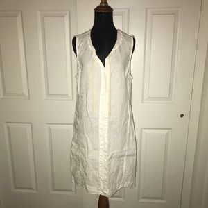Side Stitch Los Angeles - White Linen Dress